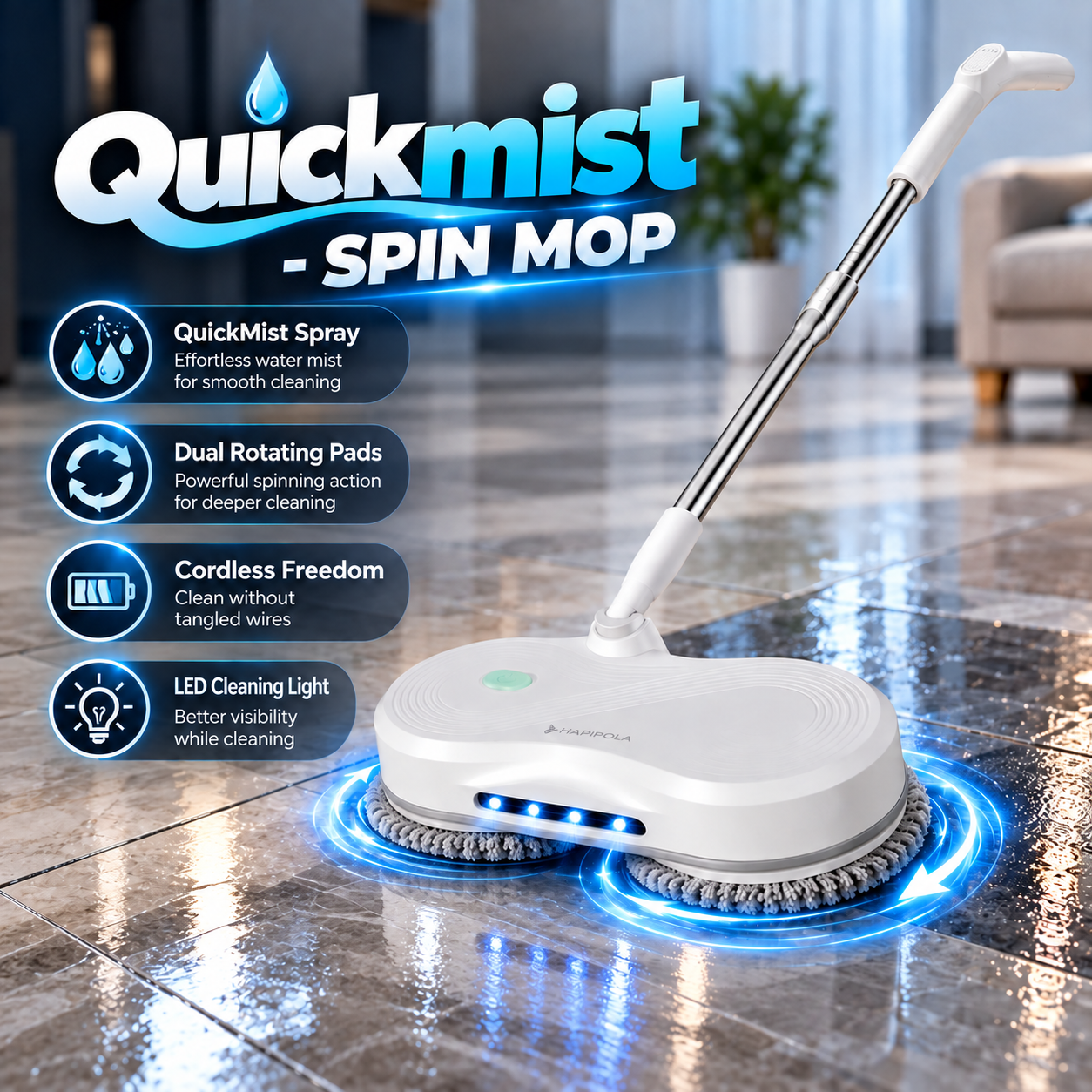 Quickmist - ஸ்பின் மாப்