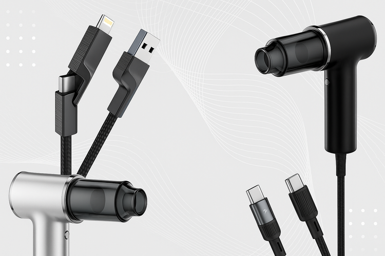 Mobile banner with center space for heading